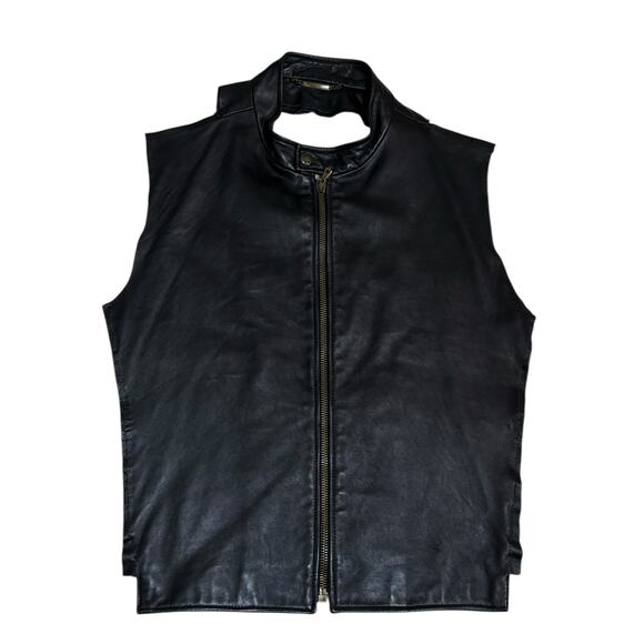 Dolce & Gabbana VTG FW 2005 Heavy Brown Leather Bomber Jacket Size 54 IT 44 US - Picture 13 of 13